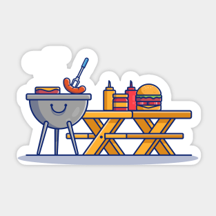 Barbecue Time Sticker